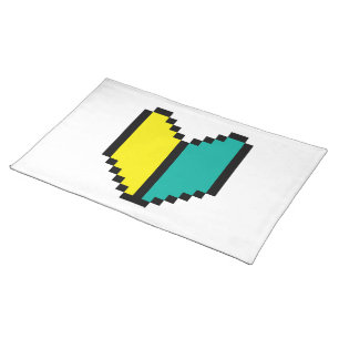 8 Bit Pixel Wakaba / Shoshinsha Mark Cloth Placemat