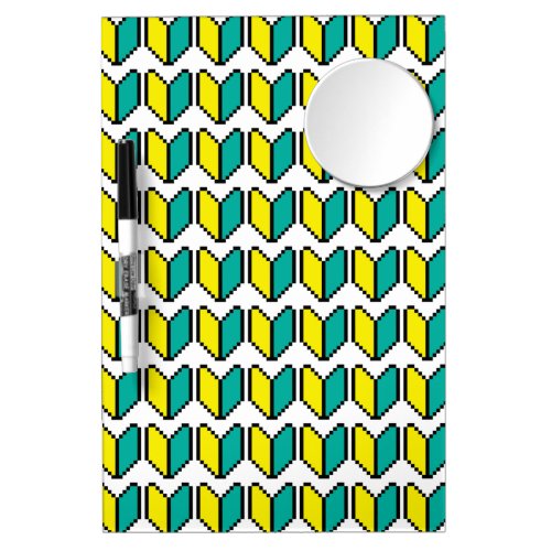 8 Bit Pixel Wakaba  Shoshinsha Mark Dry Erase Board With Mirror