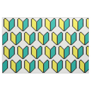 8 Bit Pixel Wakaba / Shoshinsha Mark Fabric