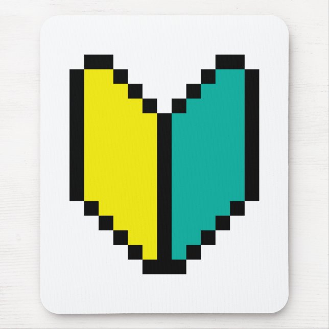 8 Bit Pixel Wakaba / Shoshinsha Mark Mouse Pad (Front)
