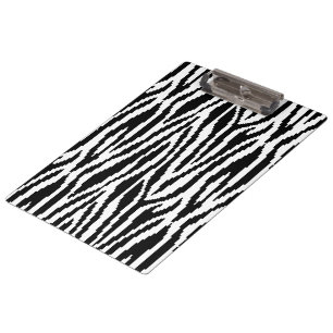 8 Bit Pixel Zebra Print Design Pattern Clipboard