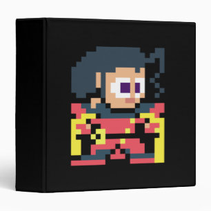 8-Bit Rose 3 Ring Binder