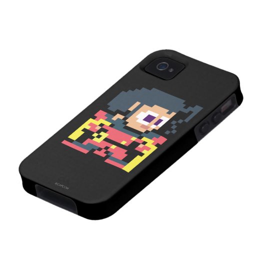 8-Bit Rose Case-Mate iPhone Case (Bottom)