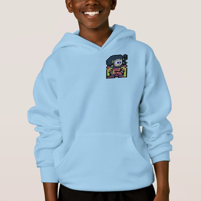 8-Bit Rose Hoodie (Front)