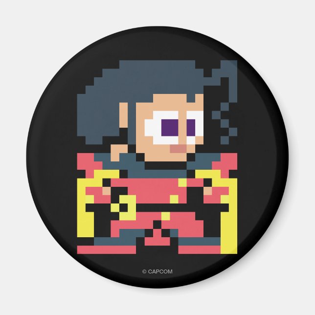 8-Bit Rose Magnet (Front)