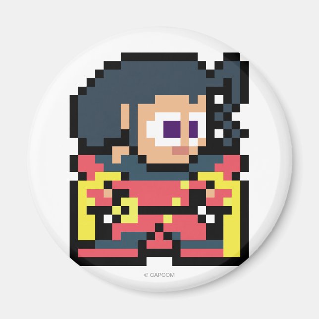 8-Bit Rose Magnet (Front)