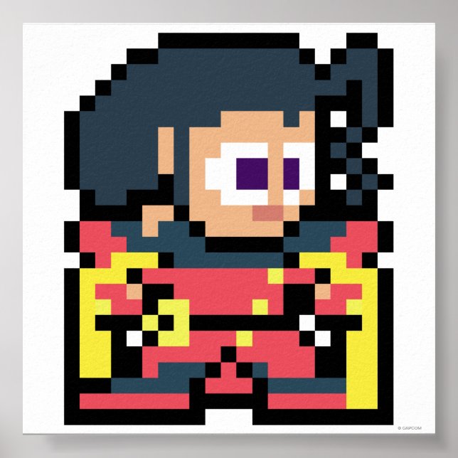 8-Bit Rose Poster (Front)