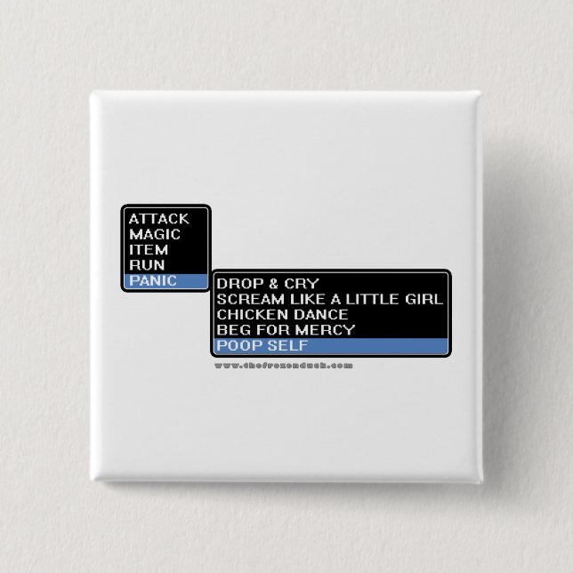 8 Bit RPG Battle Menu Button (Front)