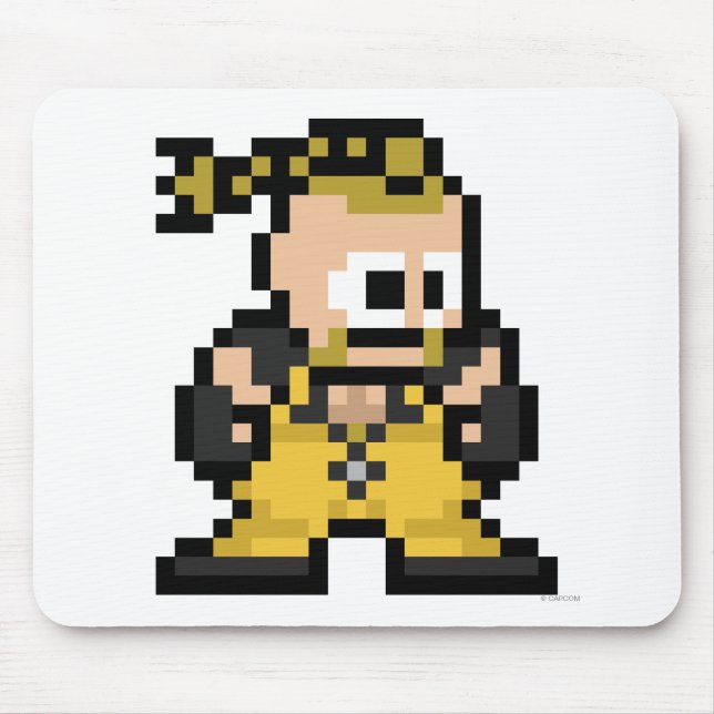 8-Bit Rufus Mouse Pad (Front)