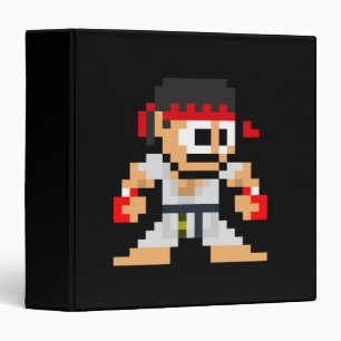 8-Bit Ryu 3 Ring Binder