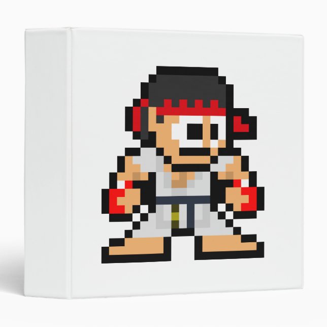8-Bit Ryu Binder (Front/Spine)