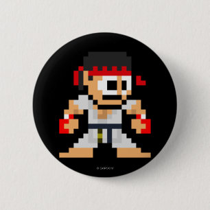 8-Bit Ryu Button