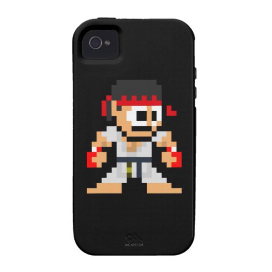 8-Bit Ryu Case-Mate iPhone Case (Back)