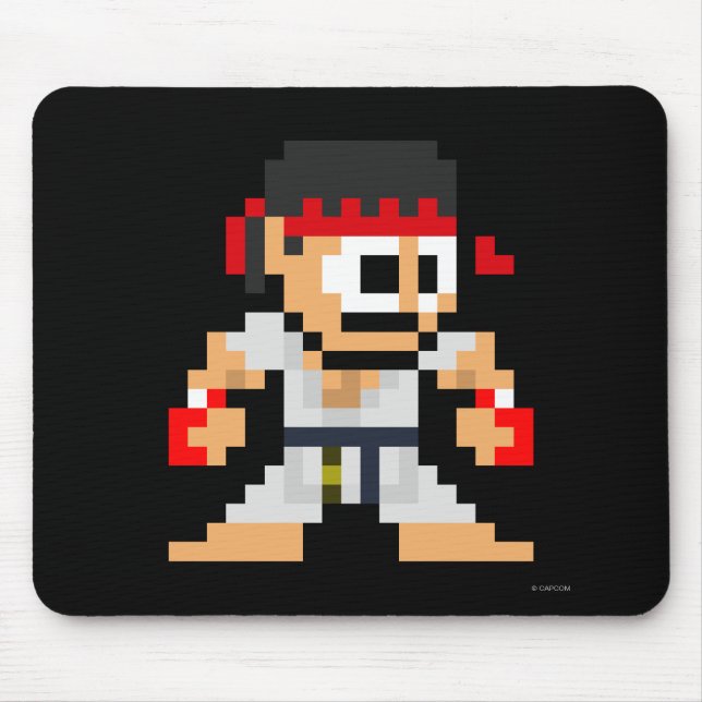 8-Bit Ryu Mouse Pad (Front)