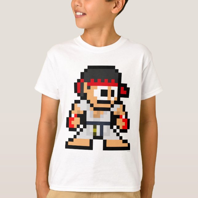 8-Bit Ryu T-Shirt (Front)