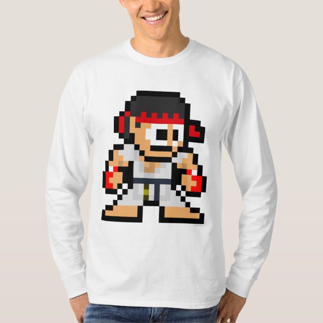 8-Bit Ryu T-Shirt (Front)