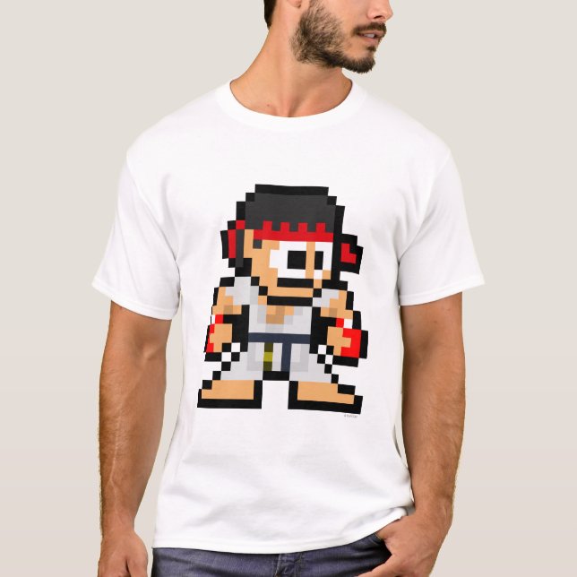8-Bit Ryu T-Shirt (Front)