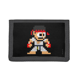 8-Bit Ryu Trifold Wallet