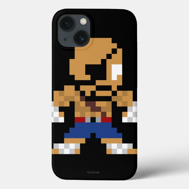 8-Bit Sagat Case-Mate iPhone Case (Back)
