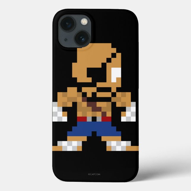 8-Bit Sagat Case-Mate iPhone Case (Back)