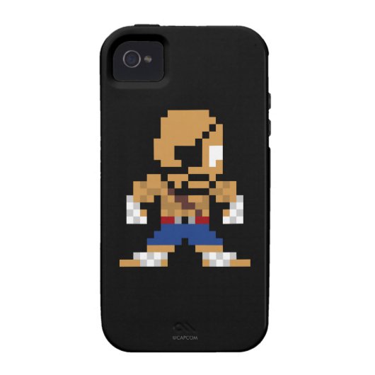 8-Bit Sagat Case-Mate iPhone Case (Back)