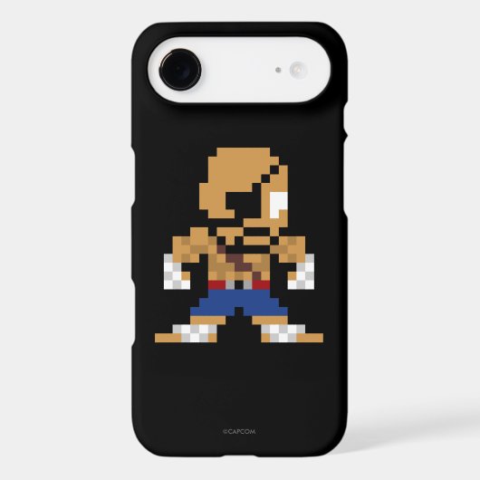 8-Bit Sagat Case-Mate iPhone Case (Back)