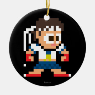 8-Bit Sakura Ceramic Ornament
