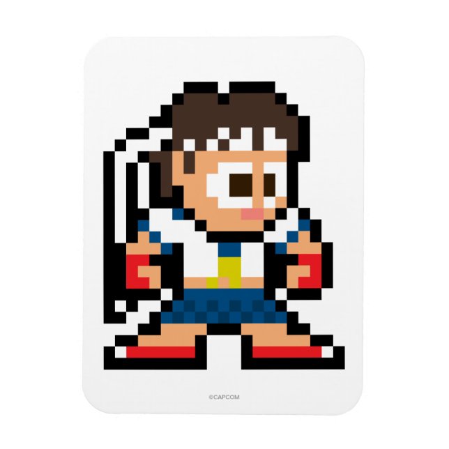 8-Bit Sakura Magnet (Vertical)