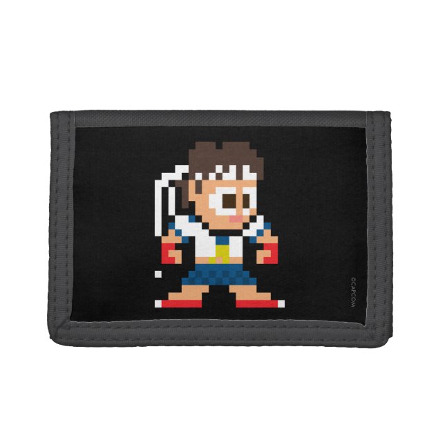 8-Bit Sakura Tri-fold Wallet (Front)