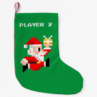 8-Bit Santa Claus Christmas Stocking