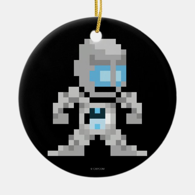 8-Bit Seth Ceramic Ornament (Front)