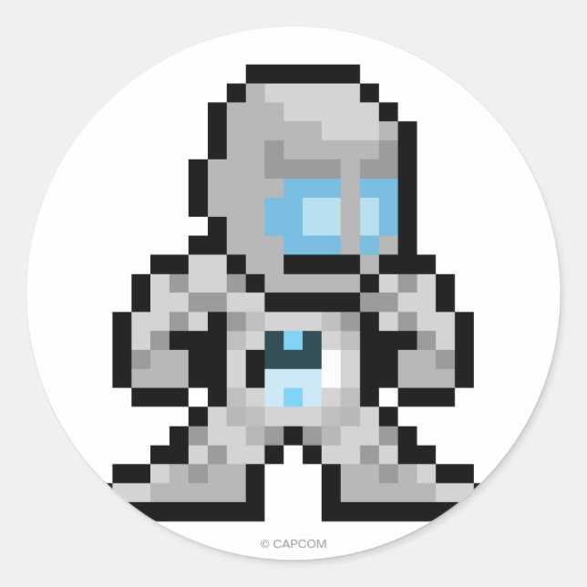 8-Bit Seth Classic Round Sticker (Front)