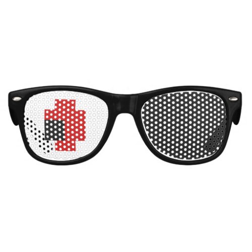 8 Bit Spooky Red Eye Kids Sunglasses