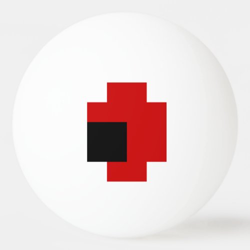 8 Bit Spooky Red Eye Ping_Pong Ball
