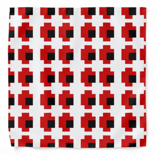 8 Bit Spooky Red Eyes Bandana