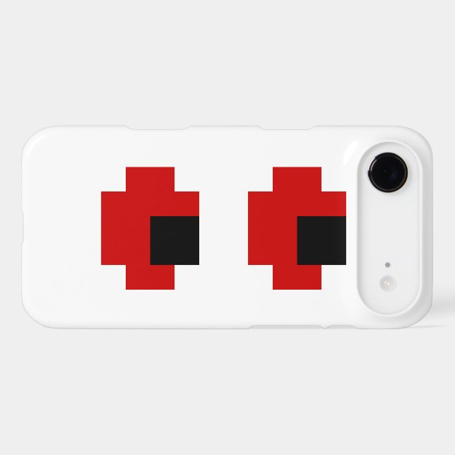 8 Bit Spooky Red Eyes Case-Mate iPhone Case (Back (Horizontal))