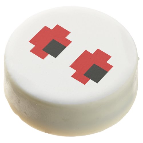 8 Bit Spooky Red Eyes Chocolate Covered Oreo