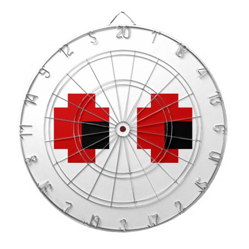 8 Bit Spooky Red Eyes Dartboard