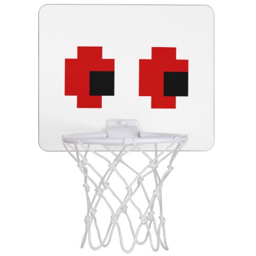 8 Bit Spooky Red Eyes Mini Basketball Hoop