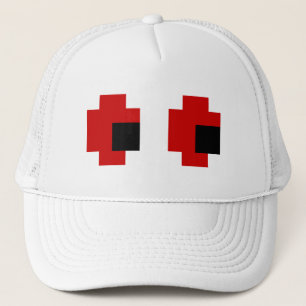 8 Bit Spooky Red Eyes Trucker Hat