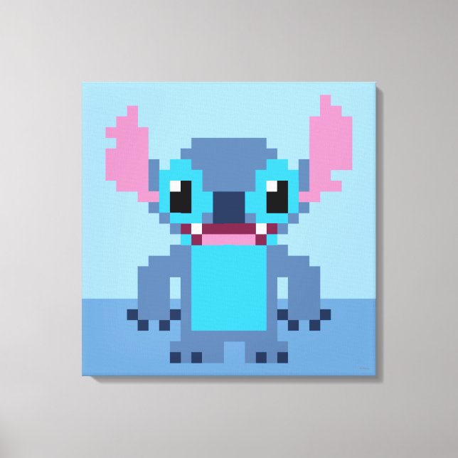 8-Bit Stitch Canvas Print (Front)