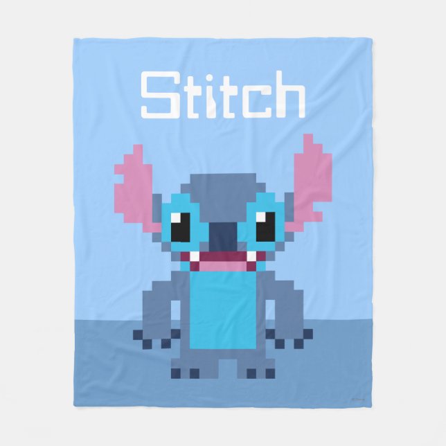 8-Bit Stitch Fleece Blanket (Front)