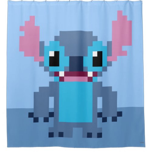 8_Bit Stitch Shower Curtain