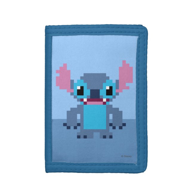 8-Bit Stitch Tri-fold Wallet (Front Vertical)