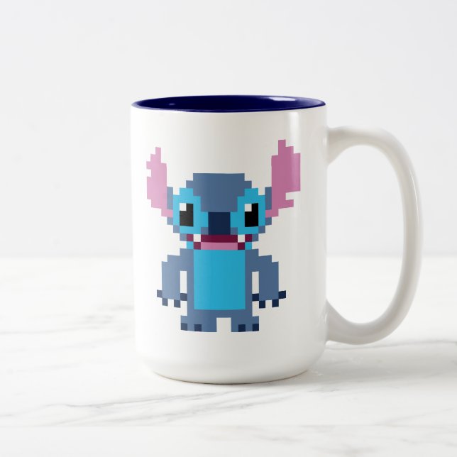 8-Bit Stitch Two-Tone Coffee Mug (Right)