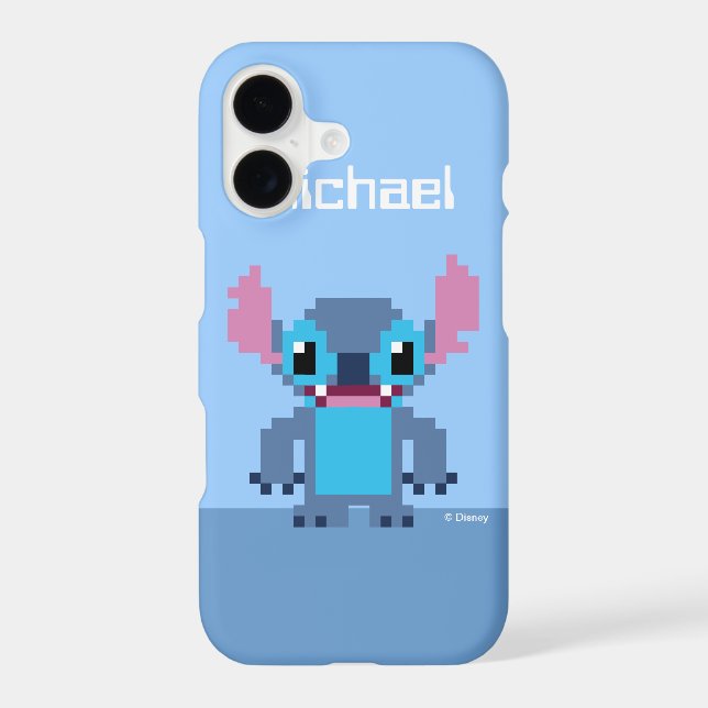 8-Bit Stitch | Your Name Iphone Case (Back)