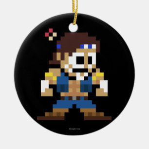 8-Bit T. Hawk Ceramic Ornament