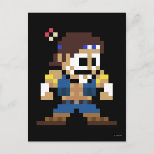 8-Bit T. Hawk Postcard