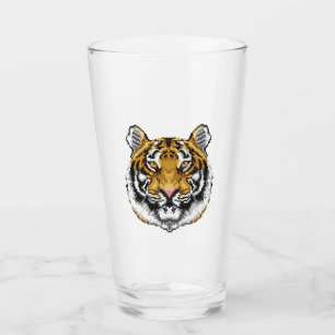 8 Bit Tiger Glass