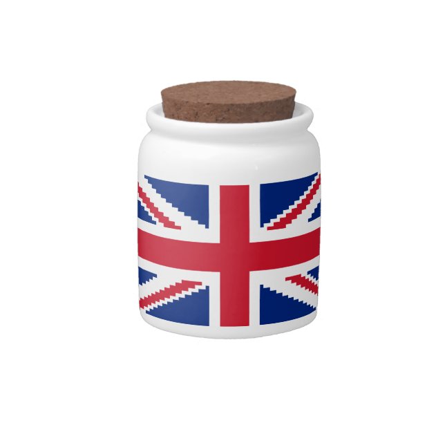 8 Bit Union Pixel Jack Candy Jar (Front)